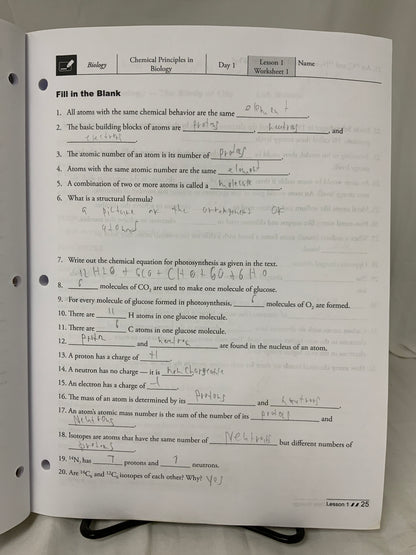 Master's Class Biology Teacher Guide
