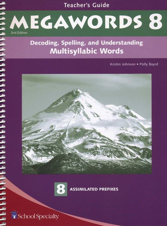 Megawords 8 Teacher's Guide 2nd Edition (Grades 4-12)
