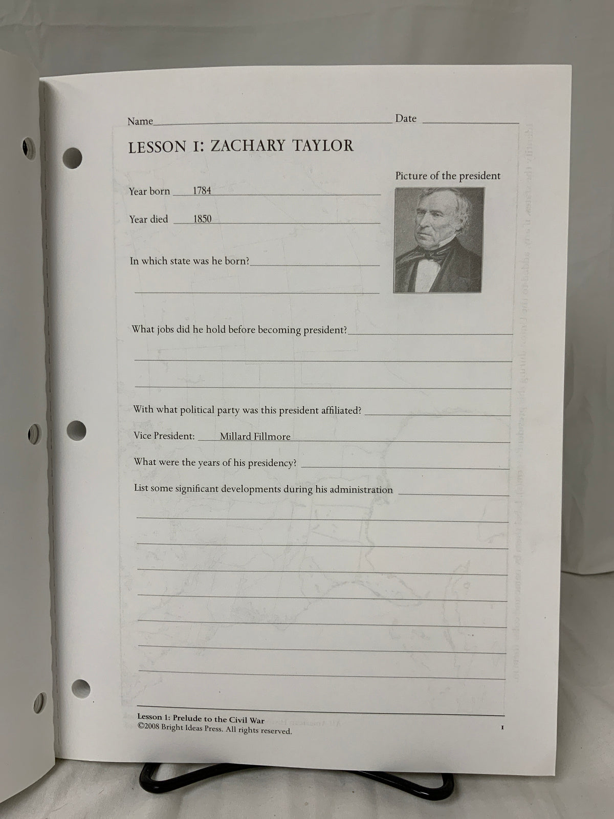 All American History Volume 2 Student Activity Book