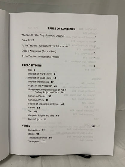Easy Grammar: Grade 3 Teacher Edition
