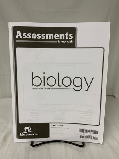 BJU Biology (6th Ed.) Assessments