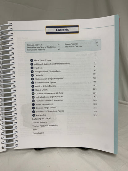 BJU Math 4 (4th Ed.) Teacher Edition