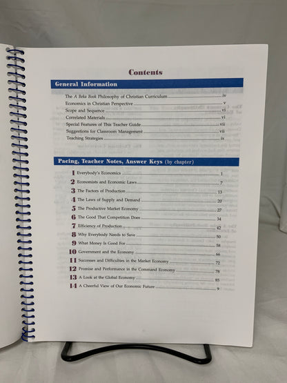 Abeka Economics: Work and Prosperity (2nd Ed.) Set of 3