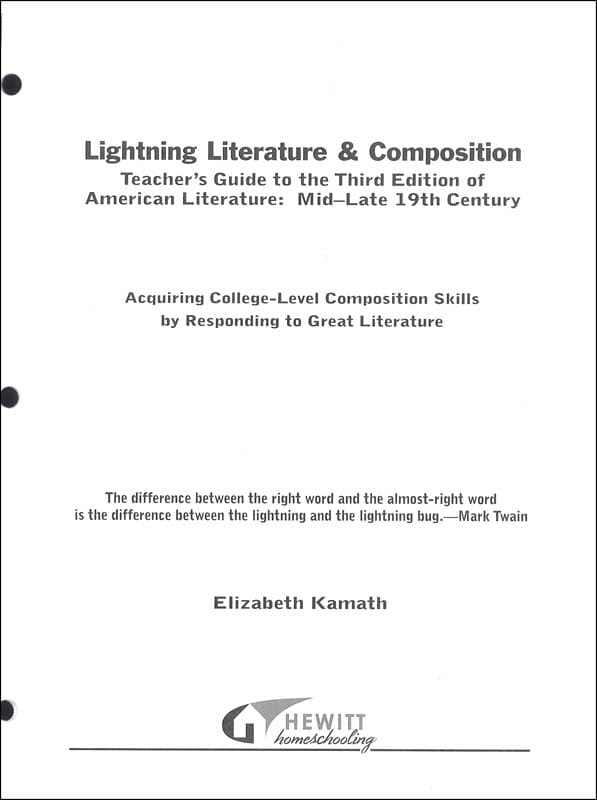 Lightning Lit — American Lit: Mid-Late 19th Century Teacher Guide