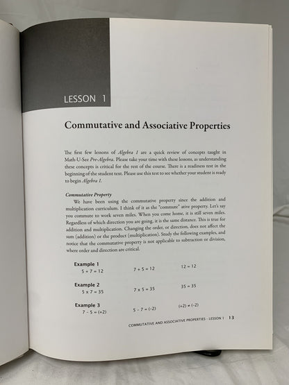Math-U-See Algebra 1 Instruction Pack