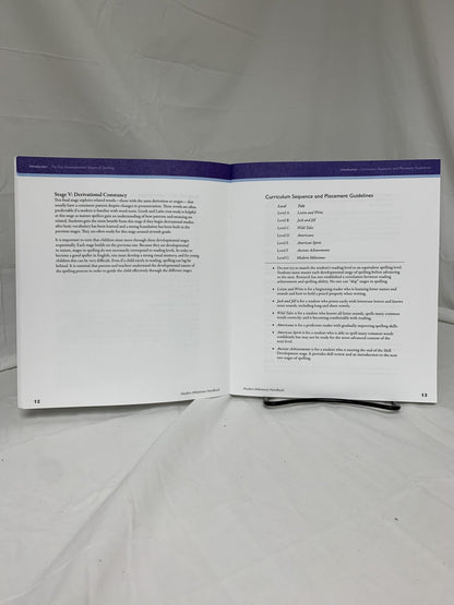 Spelling You See G Modern Milestones Instructor's Handbook