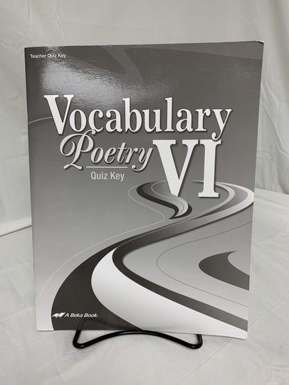 Abeka Vocabulary, Poetry VI (5th Ed.) Set of 3