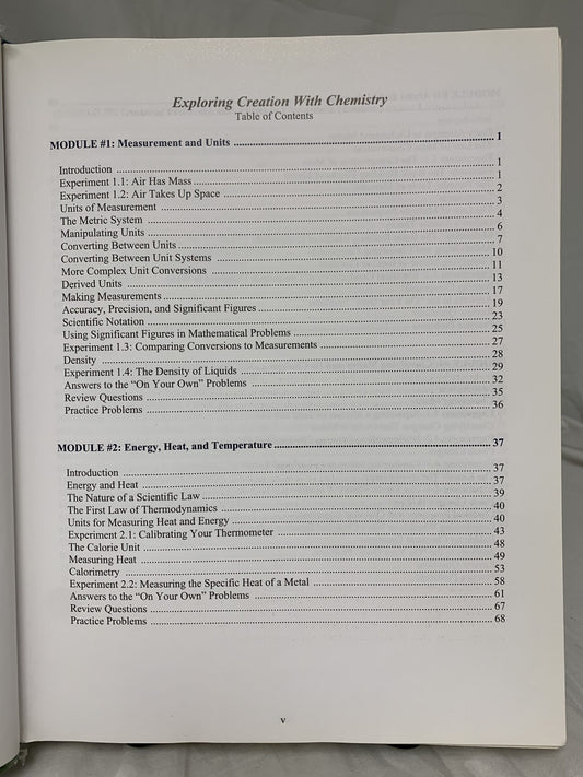 Exploring Creation with Chemistry (2nd Ed.) Textbook