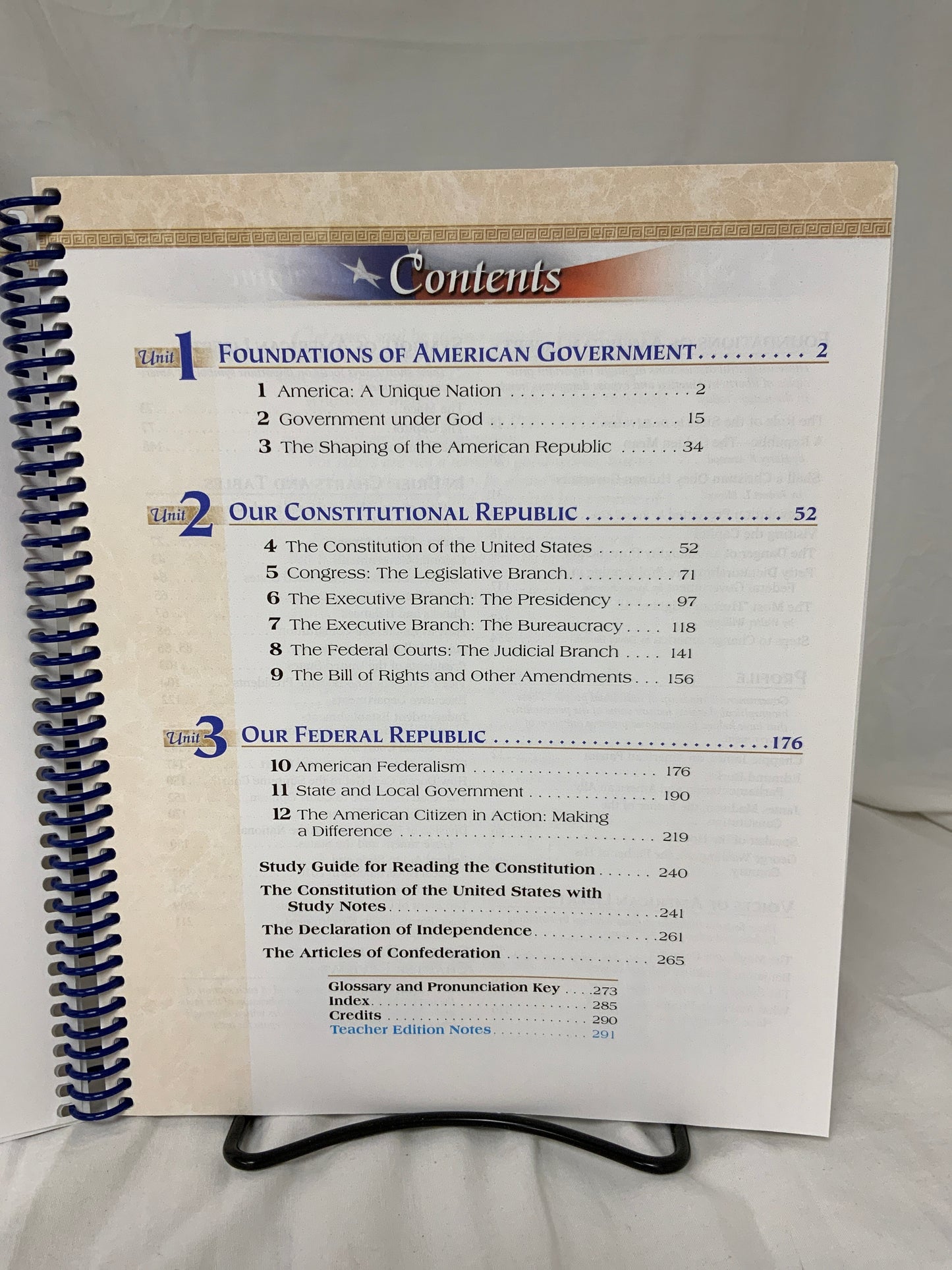 Abeka American Government (3rd Ed.) Set of 4