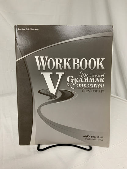 Abeka Workbook V for Handbook of Grammar & Composition (4th Ed.) Set of 4