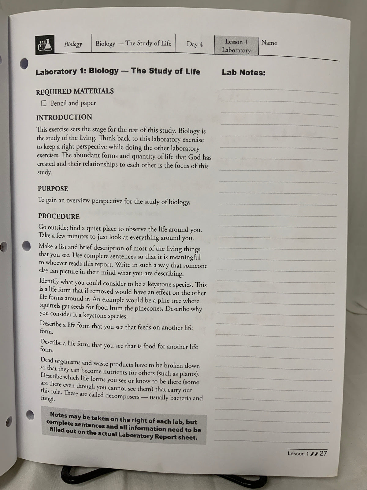 Master's Class Biology Teacher Guide