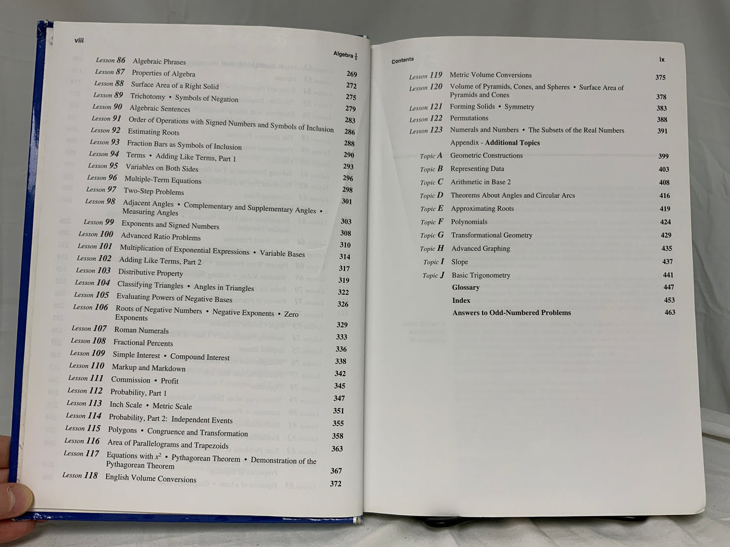 Saxon Algebra 1/2 (3rd Ed.) Set of 4