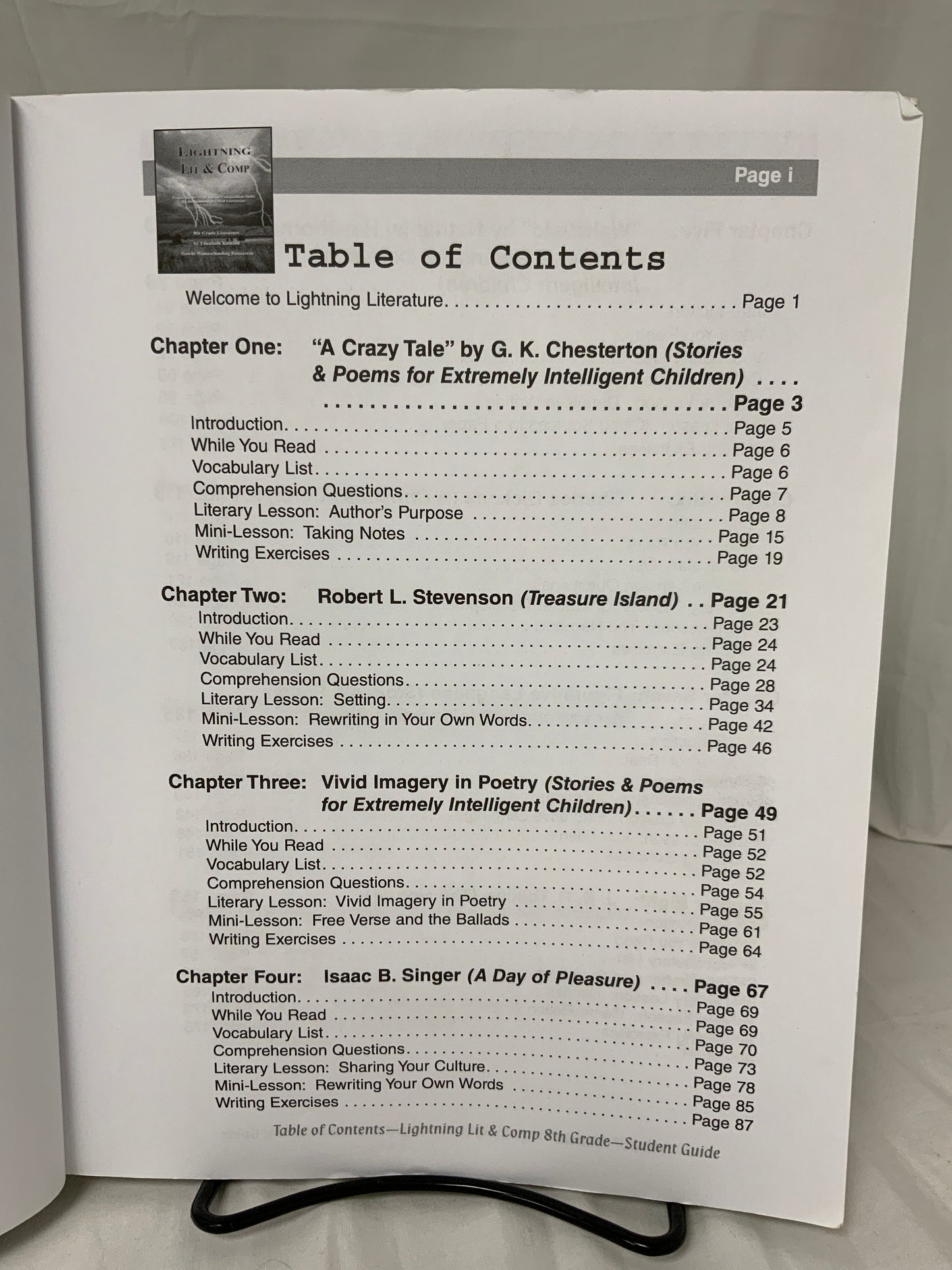 Lightning Lit & Comp: 8th Grade (2nd Ed.) Student Guide