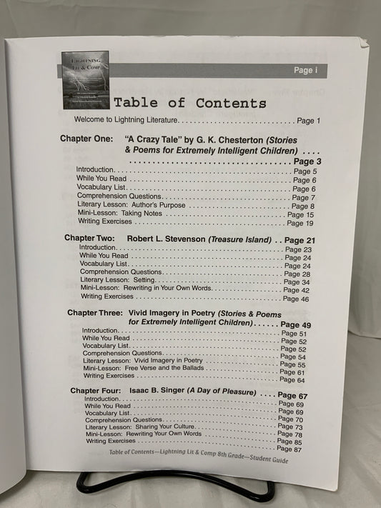 Lightning Lit & Comp: 8th Grade (2nd Ed.) Student Guide