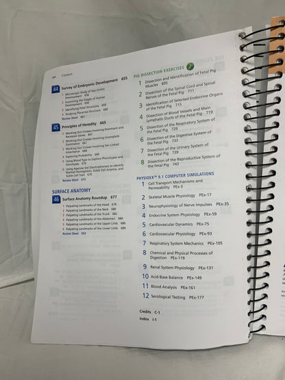 Human Anatomy & Physiology Laboratory Manual, Fetal Pig Version, 13th edition