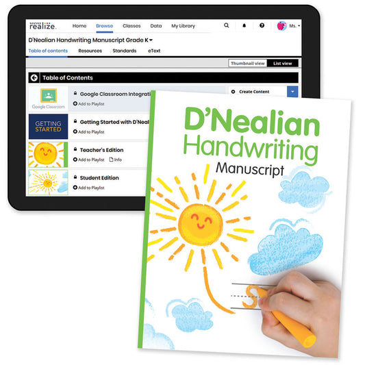 D'Nealian Handwriting Homeschool Bundle Grade K (2022)
