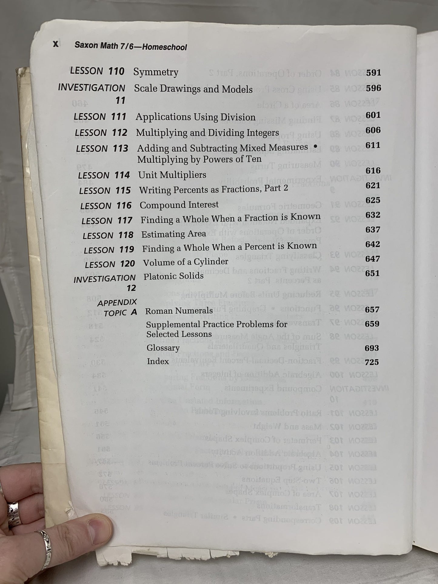 Saxon Math 7/6 Homeschool (4th Ed.) Student Edition (Worn)