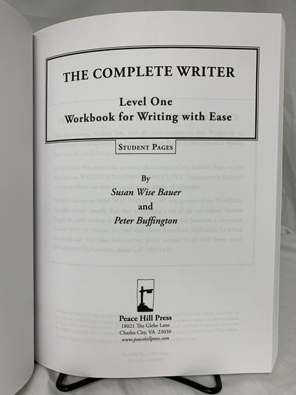 Writing with Ease Level 1 Workbook