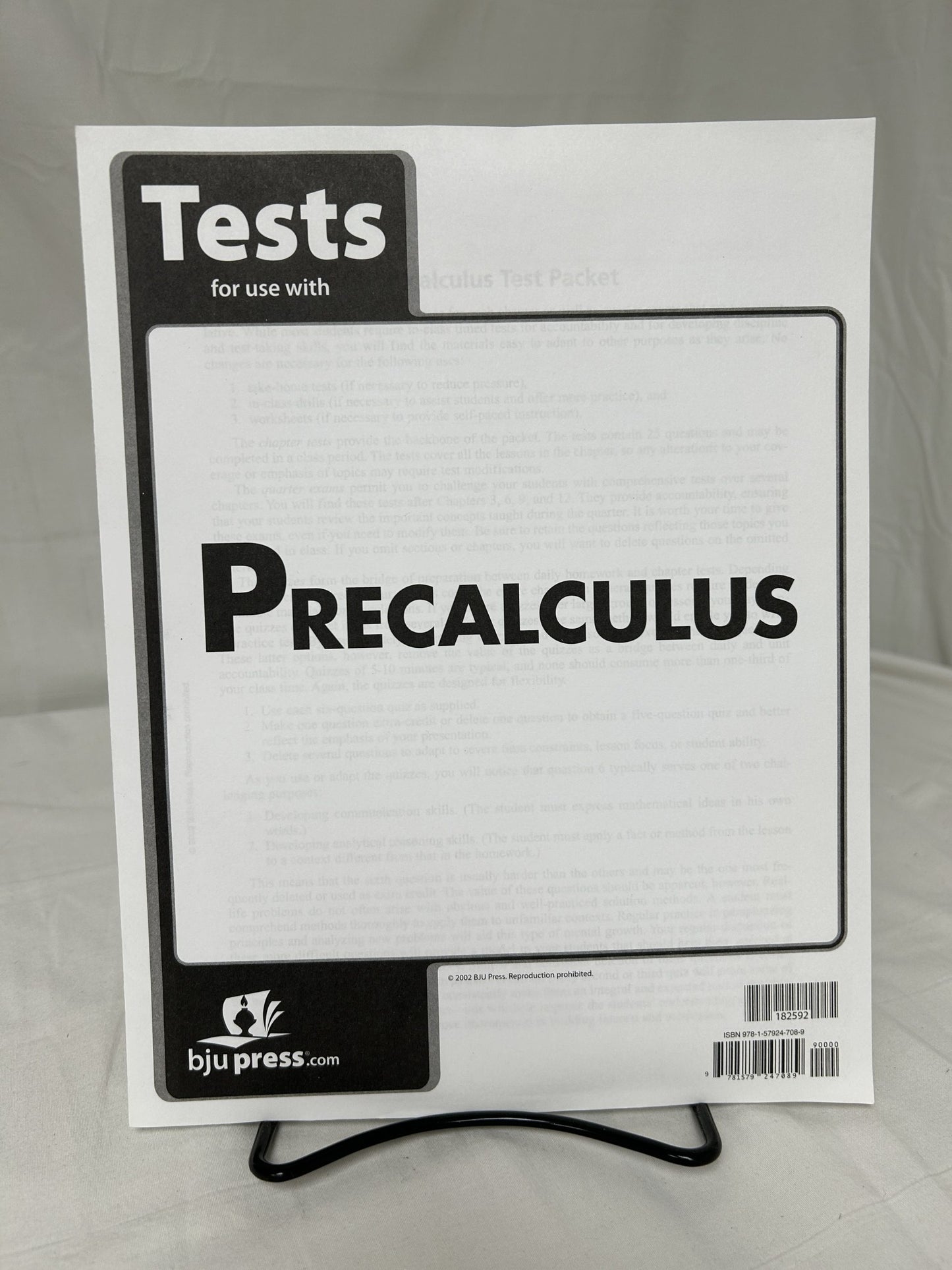 BJU Precalculus (1st Ed.) Set of 5