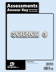 Science 3 Assessments Answer Key, 5th ed.
