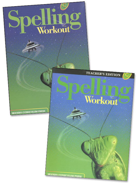 Modern Curriculum Press Spelling Workout Level C Grade 3 Homeschool Bundle (2002 Edition)