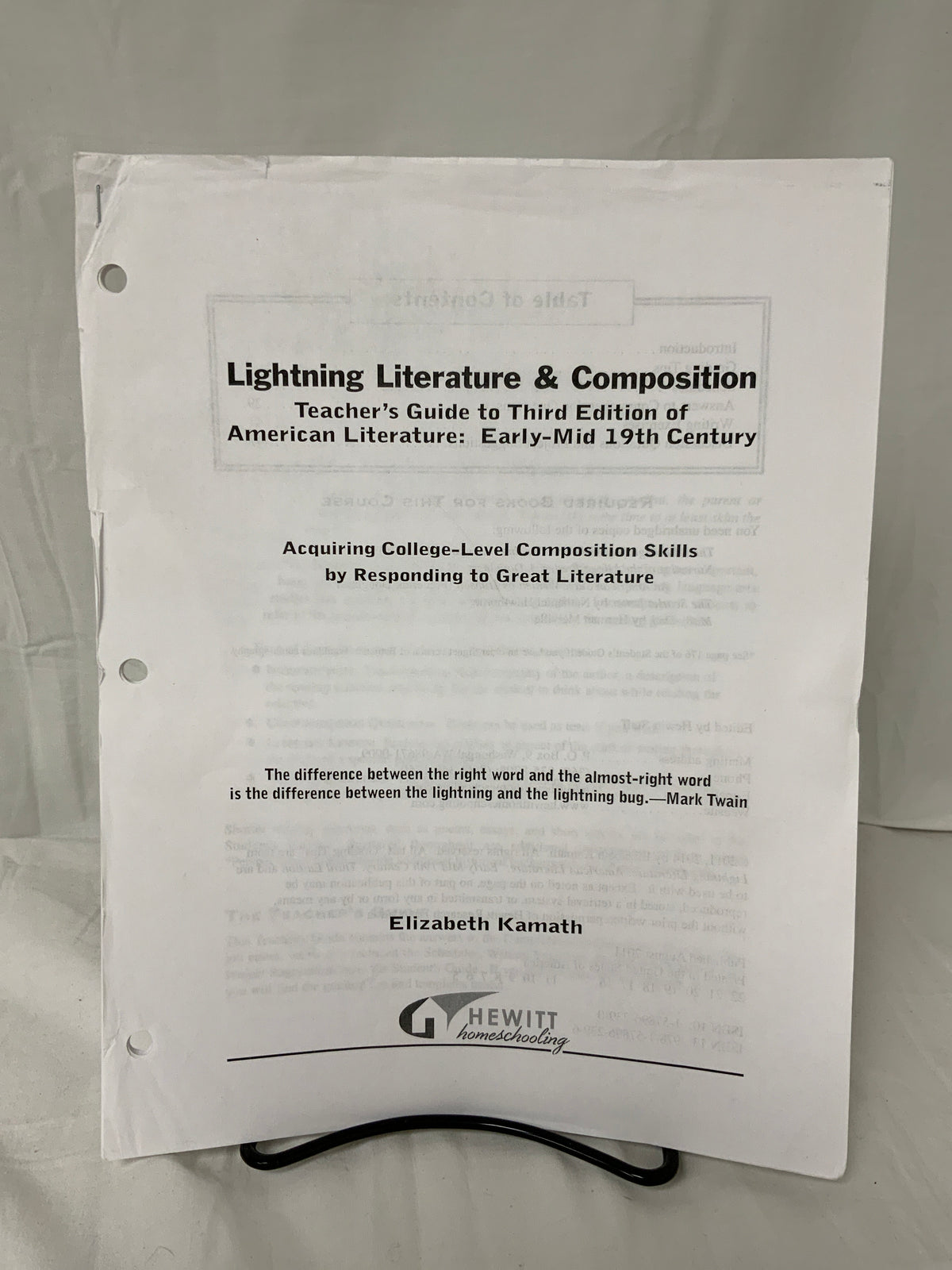Lightning Lit & Comp: Early-Mid 19th Century American Literature (3rd Ed.) Set of 2