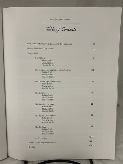 Beautiful Feet Early American History Teacher Guide
