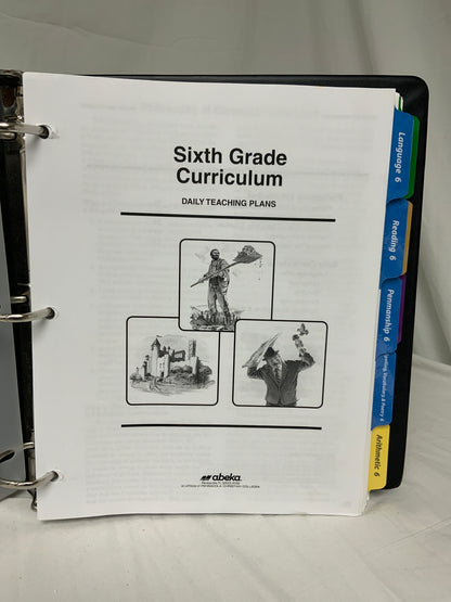 Abeka Sixth Grade Curriculum (6th Ed.) Lesson Plans