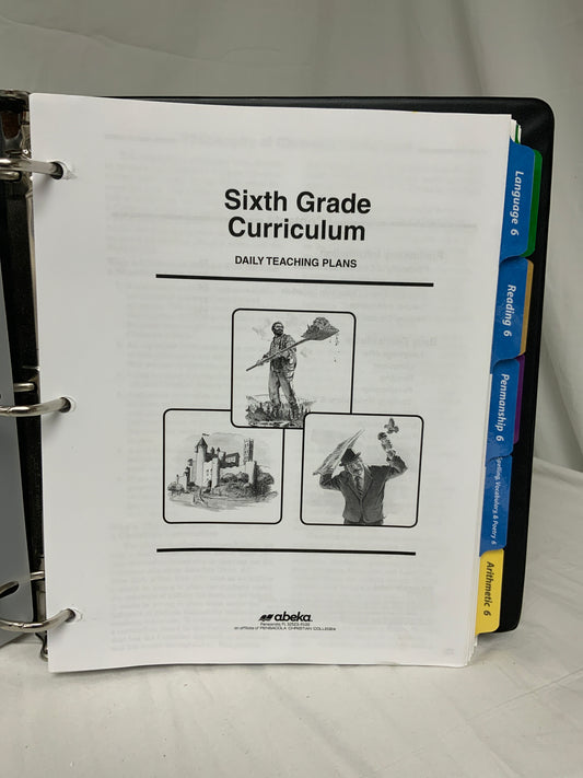 Abeka Sixth Grade Curriculum (6th Ed.) Lesson Plans