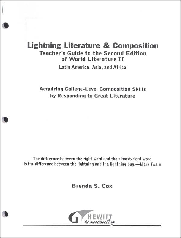 Lightning Lit — World Lit II Teacher Guide (2nd Ed.)