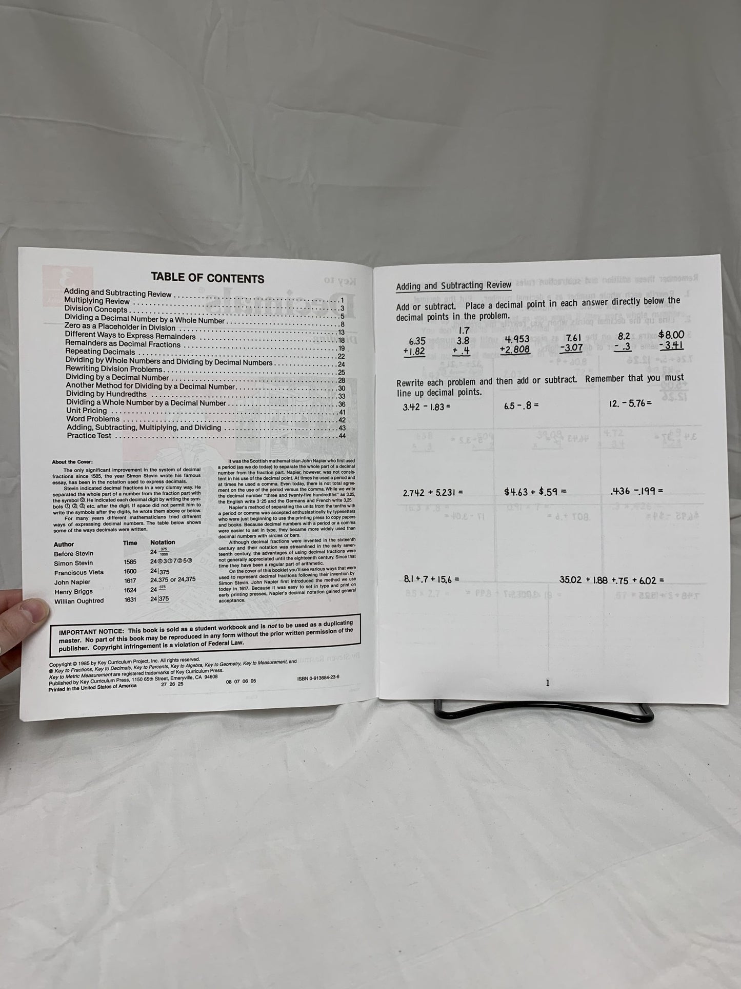 Key to Decimals - Set of 5