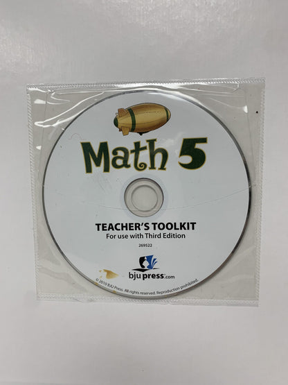 BJU Math 5 (3rd Ed.) Teacher's Edition