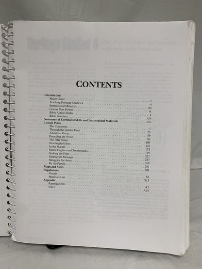 Heritage Studies 4 (2nd Ed.) Home Teacher's Edition
