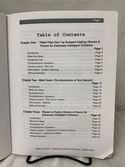 Lightning Lit & Comp: 7th Grade (2nd Ed.) Student's Guide