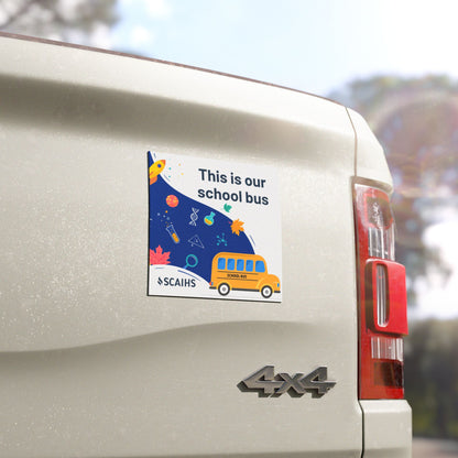 School Bus Car Magnets - Perfect for Family Vehicles, Back-to-School, Unique Gifts, Fun Accessories