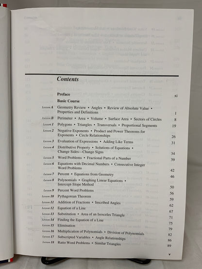 Saxon Algebra 2 (3rd Ed.) Textbook