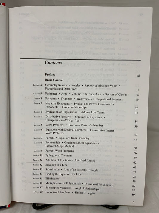 Saxon Algebra 2 (3rd Ed.) Student Edition