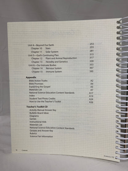 BJU Science 6 (4th Ed.) Set of 4