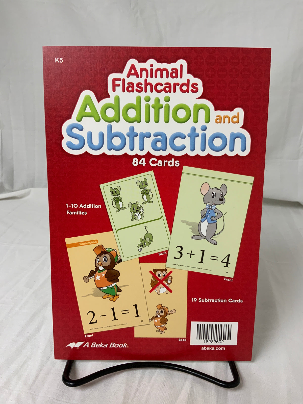 Abeka Addition and Subtraction Animal Flashcards