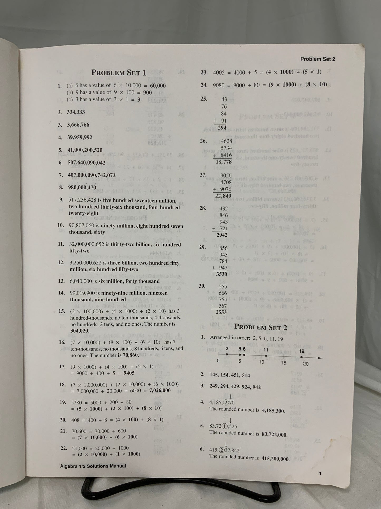 Saxon Algebra 1/2 (2nd Ed.) Set of 2