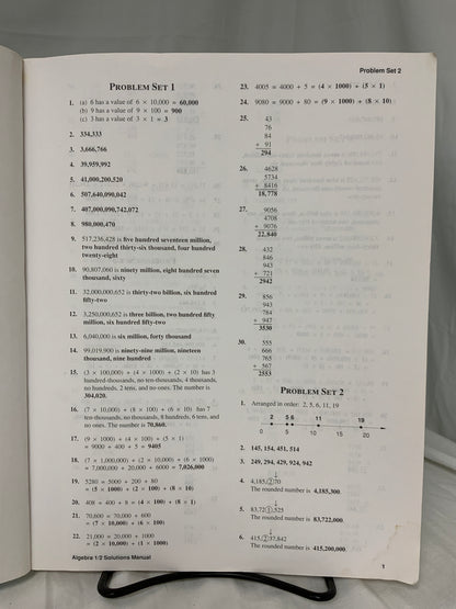 Saxon Algebra 1/2 (2nd Ed.) Set of 2