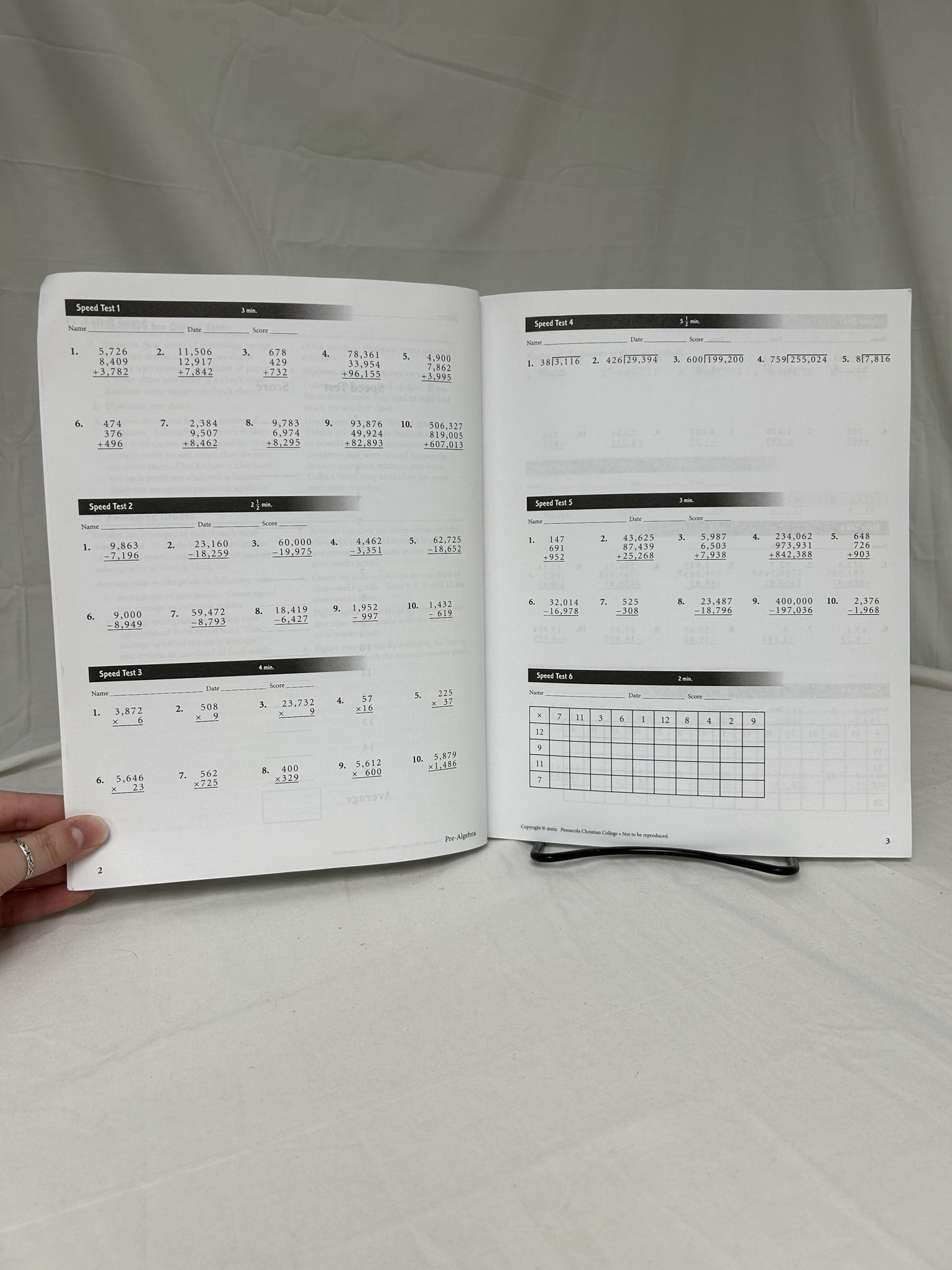 Abeka Pre-Algebra (3rd Ed.) Set of 4