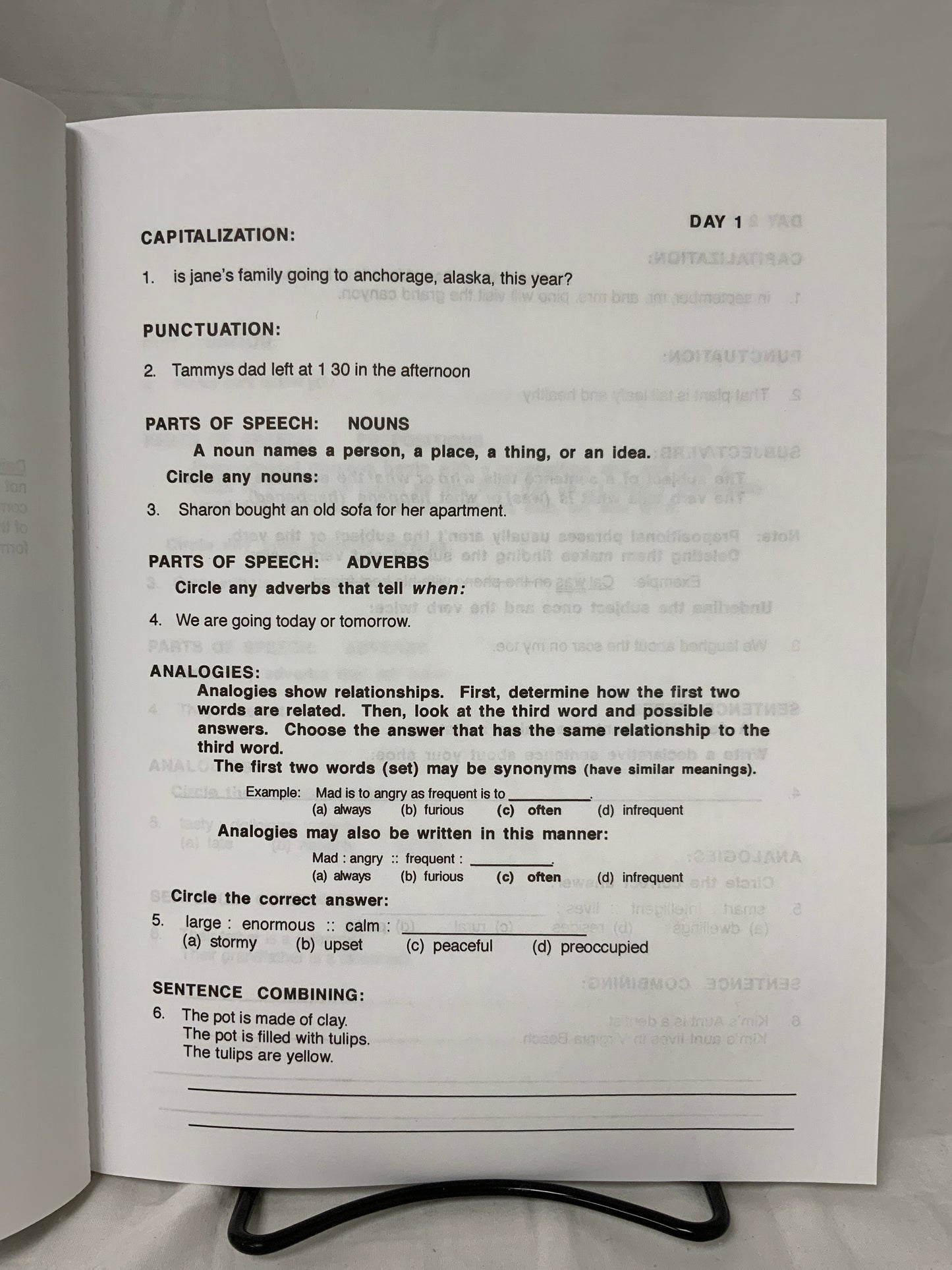 Daily Grams Grade 5 Student Workbook