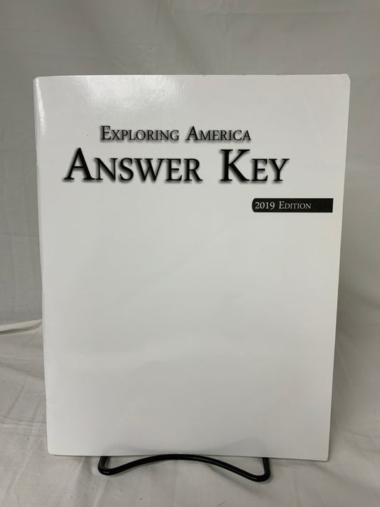Exploring America (2019 Edition) Answer Key