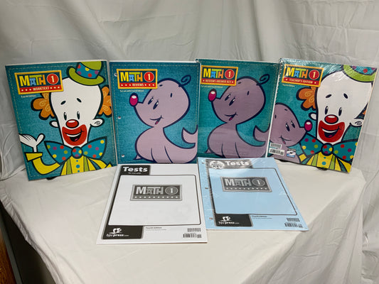 BJU Math 1 (4th Ed.) Set of 6