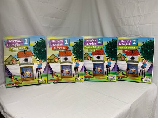 BJU Phonics & English 1 (4th Ed.) Set of 4