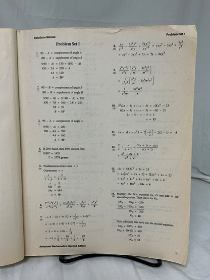 Saxon Advanced Mathematics (2nd Ed.) Set of 3