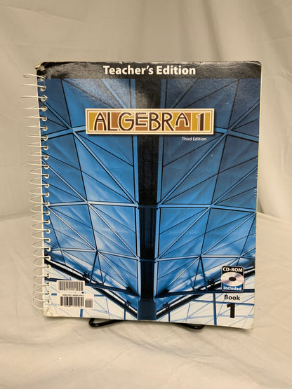 BJU Algebra 1 (3rd Ed.) Set of 3 (Worn)