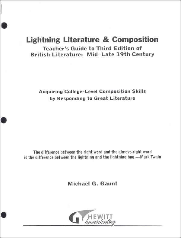 Lightning Lit — British Lit: Mid-Late 19th Century Teacher Guide