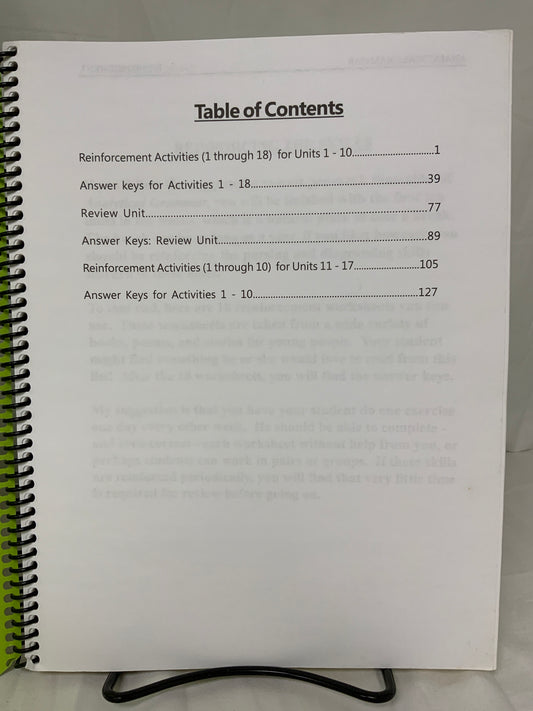Analytical Grammar Reinforcement & Review
